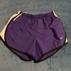 Purple Nike shorts